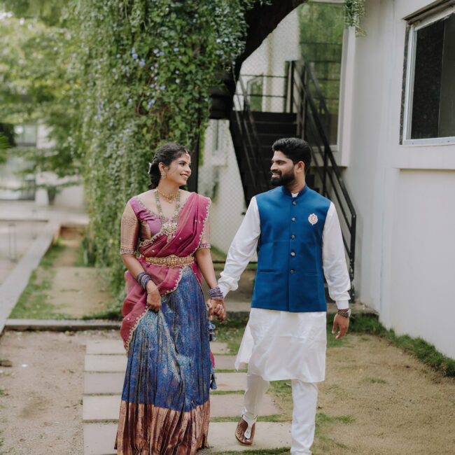 Premium Wedding Photography Hyderabad – South Indian Bride and Groom